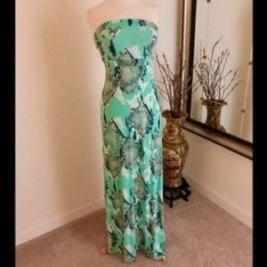 5/48 ( Nordstrom ) Print Maxi Dress in Mint Green